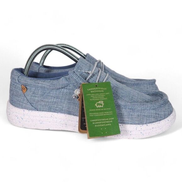 Lamo Paula Canvas Slip-on Comfort Shoes Blue JIAXING09 Women's 10 - Picture 4 of 12